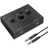 Jesnoe 3.5mm Audio Switcher, 2 Input 1 Output/1 Input 2
