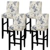 SearchI Bar Stool Covers Set of 4, Stretch Washable Barstool
