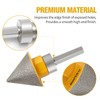 CADUFUELLY Diamond Beveling Chamfer Bits Diamond Countersink Drill Bits for