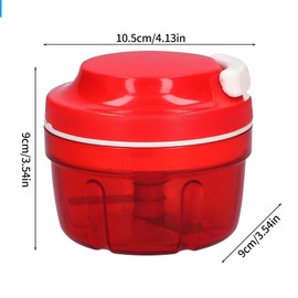 ANBOO Red Onion Chopper Manual with Cable Pull, Onion Cutter, Kitchen, Household, Vegetable Chopper, Multifunctional Chopper, Manual, Onion, Garlic, Vegetables, Meat Grinder