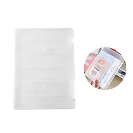 Natiform Desktop Storage Case, Document Storage Box, Visible Contents, Clear, Non-Slip