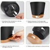 YNNICO 8-Inch Plant Pots, Self-Watering Planters with Drainage Holes &