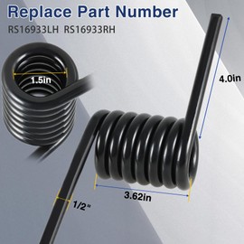 HIMARKLIF 1 Pair Heavy Duty Trailer Ramp Springs，Trailer Coil Springs 2000 Lbs Torque Right and Left Side for Trucks Trailer Gates Replace# RS16933LH RS16933RH