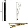 Guento Airus 3pc Mens Tie Bar Clip for Regular Necktie,