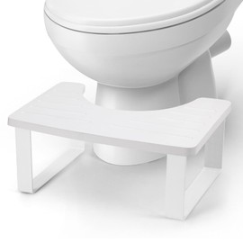 Bamboo Toilet Stool,Squatty Potty,Potty Squatty,Squatty Potty for Poop,Bathroom Stool,Poop Stool for Bathroom,Toilet Step,Toilet Stools for Pooping,Bamboo Articles(White)