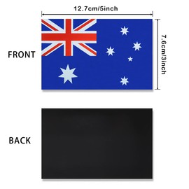 JBCD Australia Australian Flag Magnet Decal - for Car SUV Truck, 3 Pack, 3x5 Inches