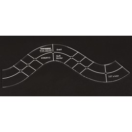 Traceease 1 Pcs Braid Border Quilt/Applique Template 3.5" x 9.6" inches DIY Sewing Quilt Patchwork Templates for Quilting- 1/8" Thick Template