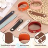 MECCANIXITY 10 Pcs Plain Leather Bracelets Leather Snap Bracelets Adjustable