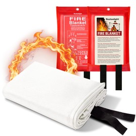 Busteelight Emergency Fire Blanket for Home and Kitchen Safety - 100% Glass Fiber 40 * 40 Inches Fire Blanket for Kitchen, Car, Office, and School - Fire Blankets Emergency for Home (1 Pc)