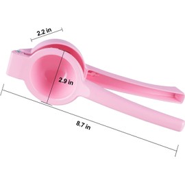 Metal Manual Citrus Lemon Lime Squeezer Juicer, Fruit Juicer, Metal, Kitchen Tool (Pink)
