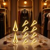 10Pcs Gold Retro Punk Hair Styling Tools - Gothic Metal