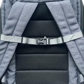 FLYAMAPIRIT Adjustable Chest Strap for Backpack, 2 Pack Backpack Straps with Buckle and Whistle, Nylon Backpack Chest Strap for Hiking and Travel(Grey)