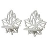 SOFE Leaf Shape Candle Wall Sconces Set of Two, White