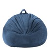 Sapphire Blue Study Bean Bag Chair with Desk - 3ft