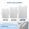 Stainless Steel Cutting Board Cutting Boards for Kitchen, Upgrade Double