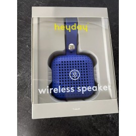Heyday Wireless Mini Speaker - Bright Blue - Range 33 ft. Bluetooth 5.0 | NEW