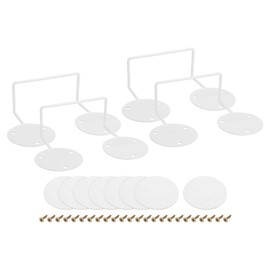 sourcing map 4Pcs Mattress Slide Stopper, Mattress Retainer Bar Mattress Holder Non Slip Mattress Stoppers to Prevent Sliding 3.9" L x 3.9" W x 1.8" H, White