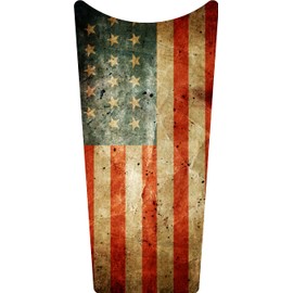 Kustom Cycle Parts Aftermarket Rustic American Flag Plastic Dash Panel Console Insert! Fits Harley Davidson 1989-2007 Electra Glides and 2002-2007 Road Glides. Easy Install!