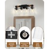 GOEBLESON 4-Light Bathroom Light Fixture, Farmhouse Vanity Lights for Bathroom