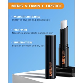 Bálsamo Labial Para Hombre: 5 Labiales Hidratantes Con Vitamina E, Hidratantes Y Calmantes, Incoloros Y Antiadherentes, Kit De Regalo Para El Día Del Padre.