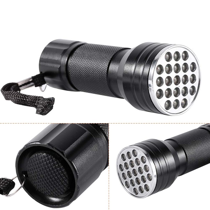 Ejoyous Ultraviolet Flashlight, Portable Torch Lamp, UV 21 LED Blacklight