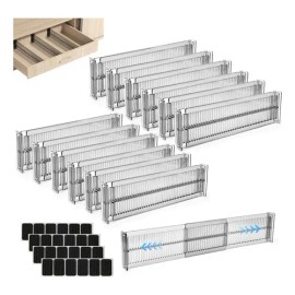 Divisor De Cajón Separador Organizador Cajón Ajustable 12pzs