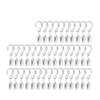 HUANR Pack of 40 Curtain Clips, Curtain Hooks for Hanging with Clip, 5 kg Load Capacity Iron Clamping Hooks, Non-Slip Curtain Hooks, Curtain Hooks for Curtains, Shower Curtains, Photos
