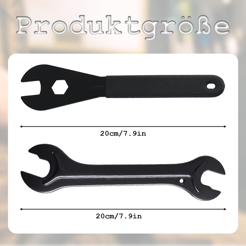JRSHIRLEYLTD Bicycle Cone Wrench Set Tool (13, 14, 15, 16,