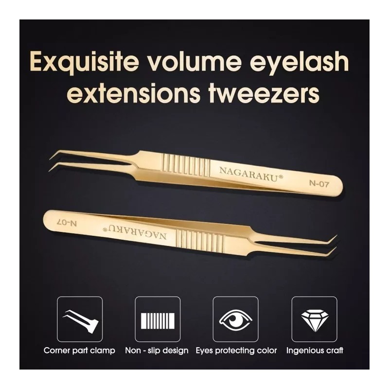 Nagaraku Pinza Para Volumen Extensiones De Pestañas Nagaraku N-07