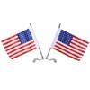 Trunk Lid Flag Pole Mount Kit with USA American Flag