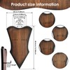 Sword Plaque Wall Mount, Adjustable Wooden Sword Holder Wall with