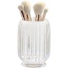 Crystal Leges Makeup Brush Holder Organizer Vintage Cup Pen Striped Vase / 크리스탈 레제스 메이크업브러시 홀더 정리함 빈티지 컵 펜 스트라이프 꽃병