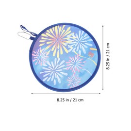 Garneck 4pcs Round Folding Hand Fan Japanese Style Handheld Fan Round Traditional Round Mini Fan Portable Round Folding Fan for Festival Summer Wedding Party Favors Decorations Portable