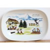 Snoopy Oval Plate New York & Switzerland 2 Pattern Plate