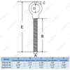SHONAN Heavy Duty Eye Bolt, 316 Stainless Steel Shoulder Eyebolts