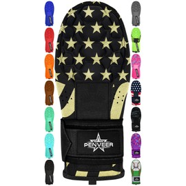 Penveer Baseball Sliding Mitt Youth & Adult, Sliding Glove for Baseball, Softball Sliding Guard, Left and Right Hands (V-Gold USA Flag, Youth)