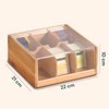 Avilia Organizer Bambù 6 Scomparti Porta Tisane e Capsule Caffè