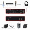 Interfaz de audio USB para grabación de música en computadora