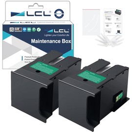 LCL T6711 T671100 Ink Maintenance Box Compatible with Workforce WF-3520 WF-3620 WF-3640 WF-3641 WF-7110 WF-7210 WF-7510 WF-7610 WF-7620 WF-7710 WF-7720 Printer (2-Pack)