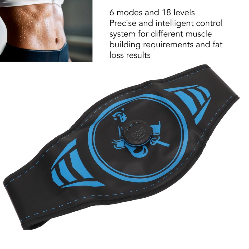 Abdominal Training Belt PU Plastic 6 Modes Smart Muscle Toning