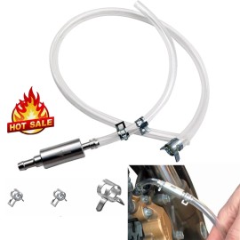 Universal Clutch Brake Bleeder Hose One Way Valve Tube Bleeding Tool Kit Motorcycle Car US