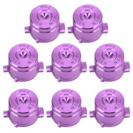 2 Sets Aluminium Alloy Function Assist Button Controller Replacement Parts Fit for PS4Purple