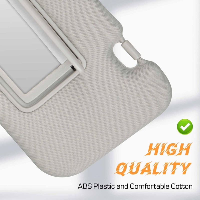 Gray Driver Left Side Sun Visor Replacement Compatible with Nissan