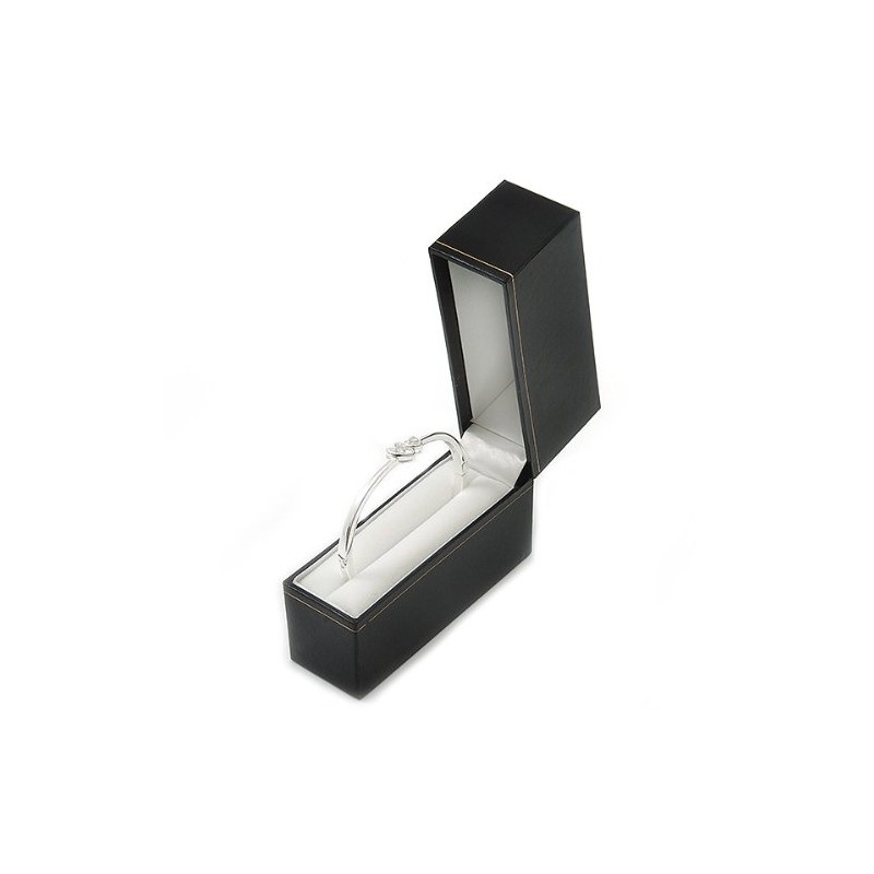 Avalaya Black Leatherette Bangle/Watch Box