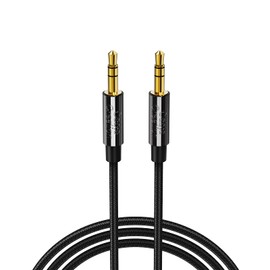 CableCreation 3.5mm Aux Cable, 3.5mm Male to Male Stereo Audio Cable Compatible with iPhones, Fire HD Tablets,Beats Headphones, Home/Car Stereos & More, [6 Feet 1.8M] Black