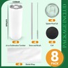 Joyclub 8 Pack Sublimation Tumblers Glow in the Dark 20