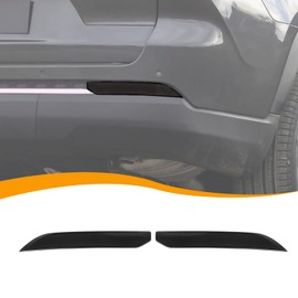 Hoolcar Rear Fog Light Trim Bezel Frame Decor Exterior Accessories Compatible with Compatible with Jeep Grand Cherokee 2022-2024, Smoked Black, 2PCs