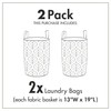 Lunarable Fashion Laundry Bag Pack of 2, Modern Design of