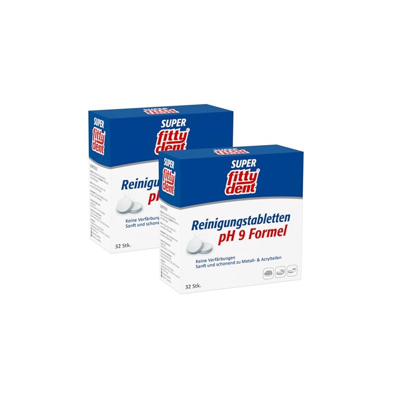 2 x Fittydent Cleaning Tablets Pack of 32 - Cleaning