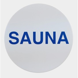 Aluminum Plate [Sauna] Sign/Water Resistant Outdoor Use